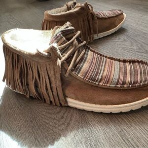 Brown Fringe Shoes